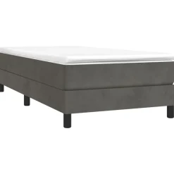 Bedden & Accessoires*vidaXL Boxspring bed 80x200 cm fluweel Donkergrijs