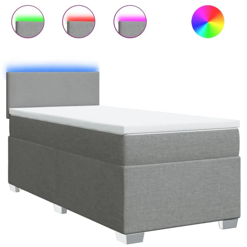 Boxspring met matras stof 80x200 cm>vidaXL Hot