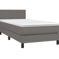 Boxspring met matras en LED kunstleer 80x200 cm><noscript><img width=