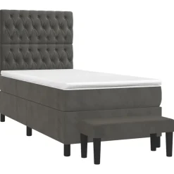 Boxspring met matras fluweel 80x200 cm><noscript><img width=