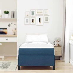 Bedden & Accessoires*vidaXL Boxspringbed 80 x 200 cm Stof Blauw
