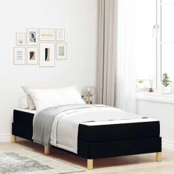 Boxspringbed met matras 80 x 200 cm Stof>vidaXL New