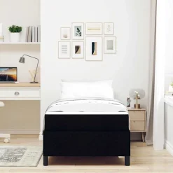 Bedden & Accessoires*vidaXL Boxspringbed 80 x 200 cm Stof Zwart