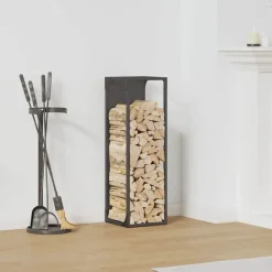 Brandhoutrek 25x25x80 cm koudgewalst staal>vidaXL Discount