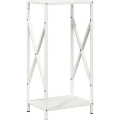 Houtkachel- & Haardaccessoires*vidaXL Brandhoutrek 34x25x70 cm koudgewalst staal Wit