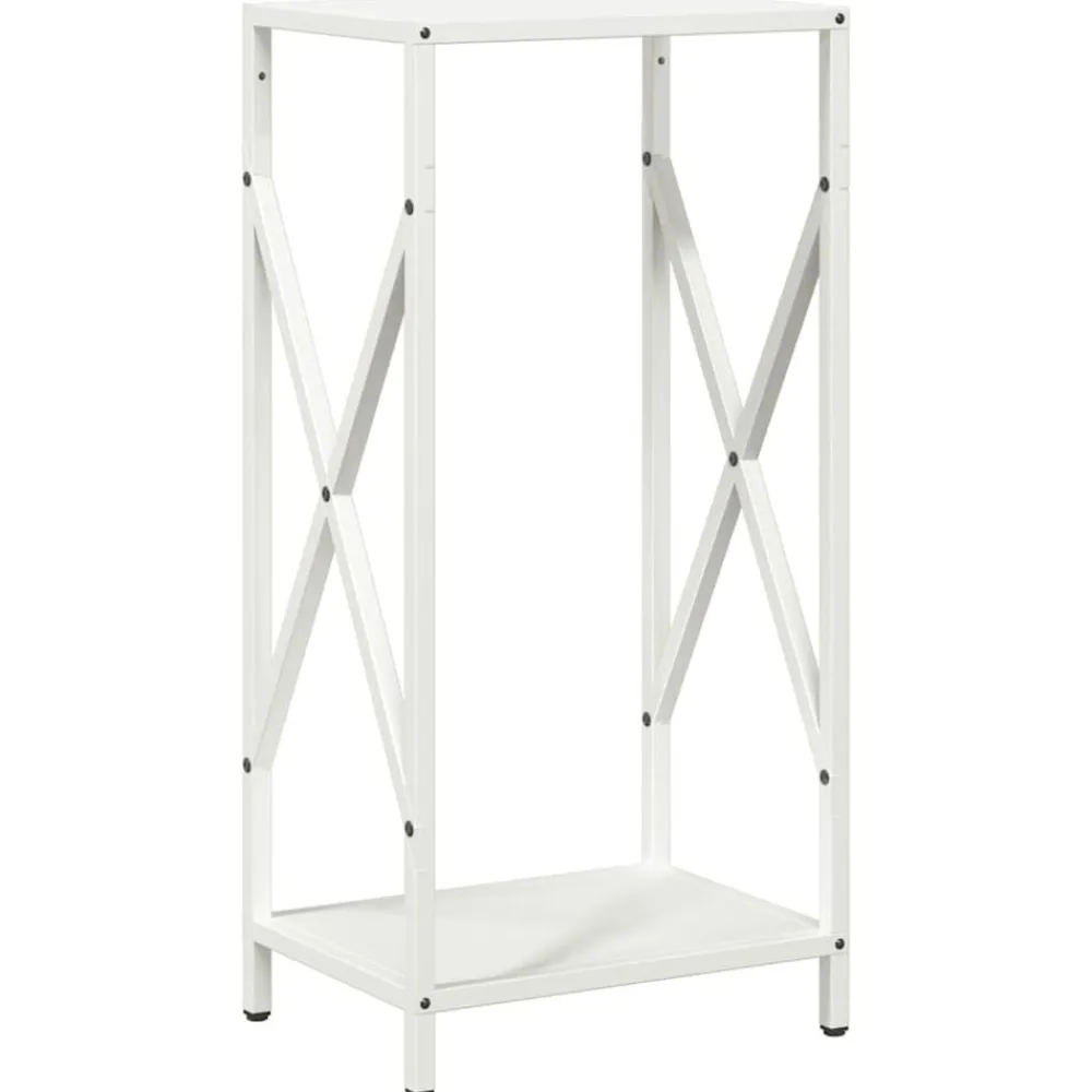 Houtkachel- & Haardaccessoires*vidaXL Brandhoutrek 34x25x70 cm koudgewalst staal Wit