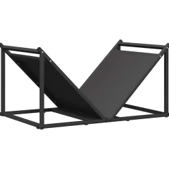 Houtkachel- & Haardaccessoires*vidaXL Brandhoutrek 70x43x34,5 cm koudgewalst staal Zwart