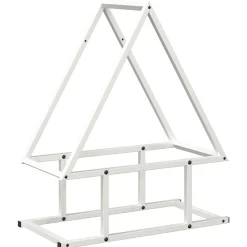 Houtkachel- & Haardaccessoires*vidaXL Brandhoutrek 50x25x60 cm koudgewalst staal Wit