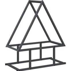 Houtkachel- & Haardaccessoires*vidaXL Brandhoutrek 50x25x60 cm koudgewalst staal kleurig Antraciet