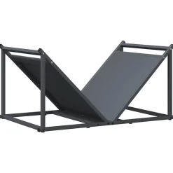 Houtkachel- & Haardaccessoires*vidaXL Brandhoutrek 70x43x34,5 cm koudgewalst staal kleurig Antraciet