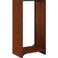 Houtkachel- & Haardaccessoires*vidaXL Brandhoutrek 40x30x80 cm weervast staal Cortenstaal