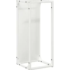 Houtkachel- & Haardaccessoires*vidaXL Brandhoutrek 25x25x60 cm koudgewalst staal Wit