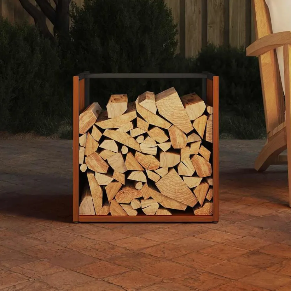 Brandhoutrek 40x40x40 cm weervast staal>vidaXL Discount