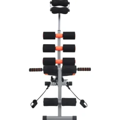 Fitness*vidaXL Buikspiertrainer L-vormig met elastische koorden