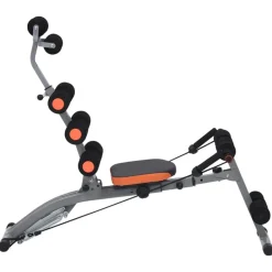Fitness*vidaXL Buikspiertrainer L-vormig met elastische koorden
