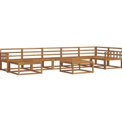 Buiten bankenset 8 pcs Massief Acaciahout>vidaXL Hot