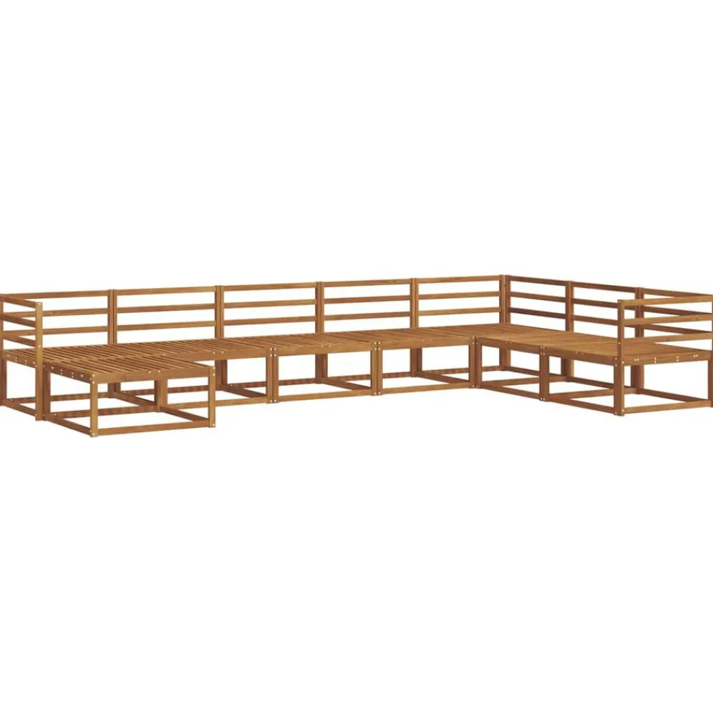 Buiten bankenset 8 pcs Massief Acaciahout>vidaXL Sale