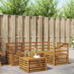 Meubelsets*vidaXL Buiten bankenset 5 pcs Massief Acaciahout Naturel