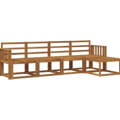 Buiten bankenset 5 pcs Massief Acaciahout>vidaXL Clearance