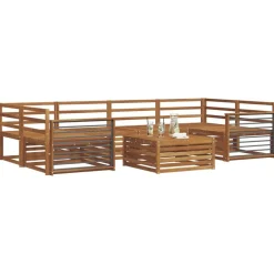 Meubelsets*vidaXL Buiten bankenset 7 pcs Massief Acaciahout Naturel