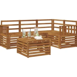 Buiten bankenset 5 pcs Massief Acaciahout><noscript><img width=