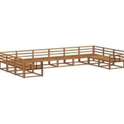 Meubelsets*vidaXL Buiten bankenset 10 pcs Massief Acaciahout Naturel