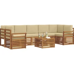 Buiten bankenset 8 pcs Massief Acaciahout><noscript><img width=