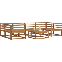 Buiten bankenset 7 pcs Massief Acaciahout><noscript><img width=