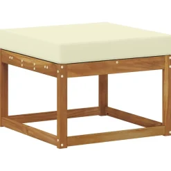 Buiten bankenset 5 pcs Natuurlijk en Crème Massief Acaciahout><noscript><img width=