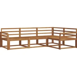 Buiten bankenset 4 pcs Massief Acaciahout>vidaXL Online