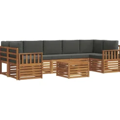 Buiten bankenset met kussen 8 pcs>vidaXL Best