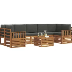 Buiten bankenset met kussen 8 pcs><noscript><img width=