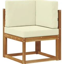 Buiten bankenset met kussen 10 pcs Natuurlijk en Crème><noscript><img width=
