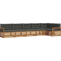 Buiten bankenset met kussen 6 pcs>vidaXL Discount