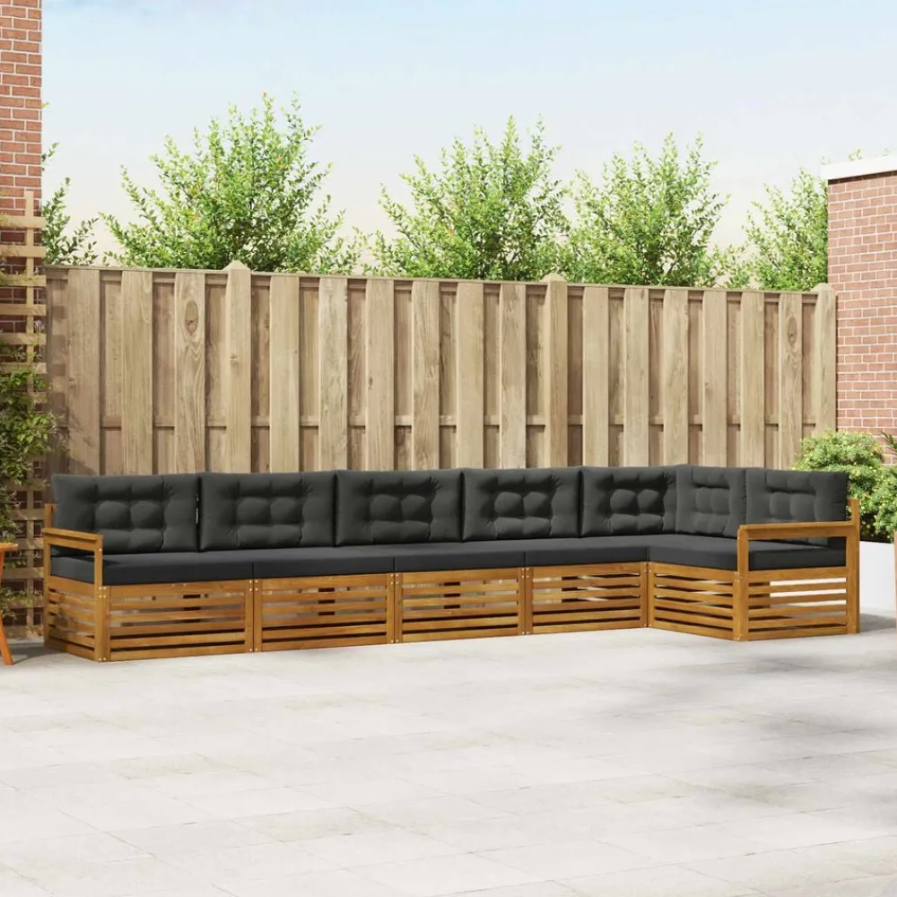 Buiten bankenset met kussen 6 pcs>vidaXL Discount