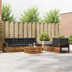 Buiten bankenset met kussen 6 pcs>vidaXL New