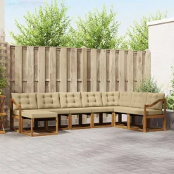 Buiten bankenset met kussen 8 pcs>vidaXL Discount