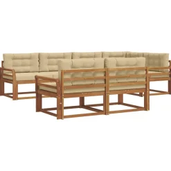 Buiten bankenset met kussen 7 pcs>vidaXL Discount