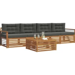Buiten bankenset met kussen 5 pcs><noscript><img width=