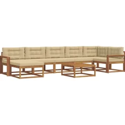 Buiten bankenset met kussen 8 pcs>vidaXL Best