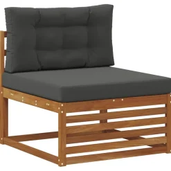 Meubelsets*vidaXL Buiten bankenset met kussen 6 pcs Natuurlijk en antraciet
