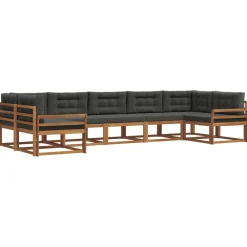 Buiten bankenset met kussen 7 pcs>vidaXL Hot