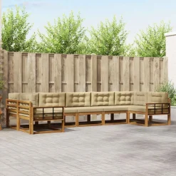 Buiten bankenset met kussen 7 pcs>vidaXL Best