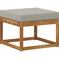Meubelsets*vidaXL Buiten bankenset met kussen 5 pcs Natuurlijk en Lichtgrijs Naturel en lichtgrijs