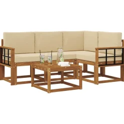 Buiten bankenset met kussen 5 pcs><noscript><img width=