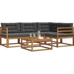 Buiten bankenset met kussen 5 pcs><noscript><img width=