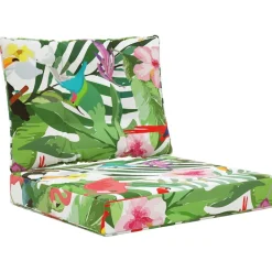 Woon- & Tuinaccessoires*vidaXL Buiten bankkussen 2 pcs Polyester kleurrijk