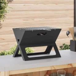 Buiten Grill Zwart 46 x 31 x 31 cm Staal>vidaXL Hot