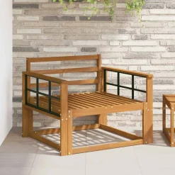 Buiten Midden Sofa Massief Acaciahout>vidaXL New