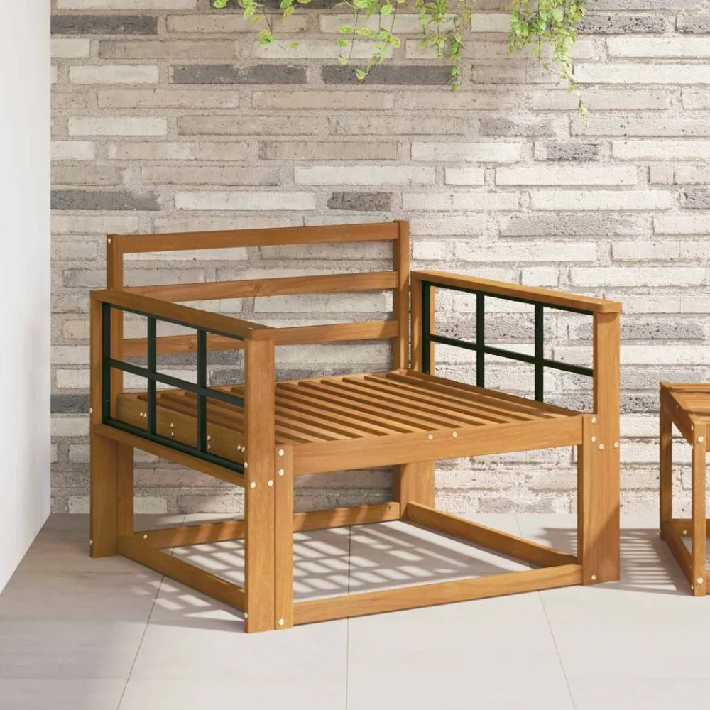 Buiten Midden Sofa Massief Acaciahout>vidaXL New